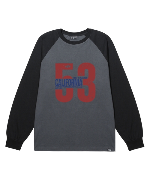 PEID（ペイド）の「PD 53 カリフォルニア ラグラン長袖Tシャツ 4カラー（Tシャツ/カットソー・レディース・ブラック/ホワイト/チャコールグレー/アッシュグレー・LARGE/X-LARGE）」の3枚目の写真