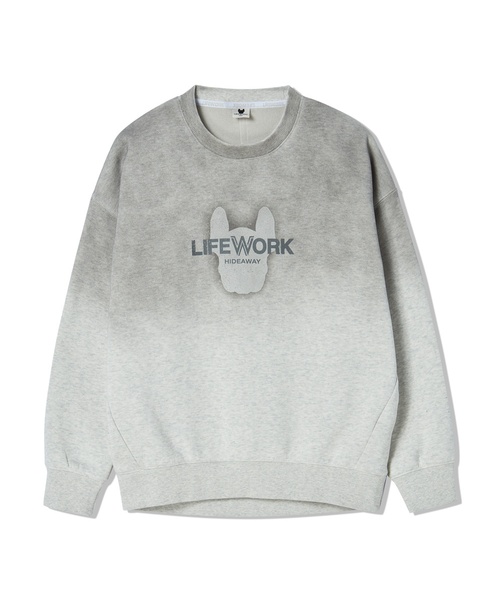 LIFE WORK（ライフワーク）の「ライトボンディングビンテージスウェット（スウェット・レディース・チャコールグレー/バーガンディー/オートミール・FREE）」の3枚目の写真