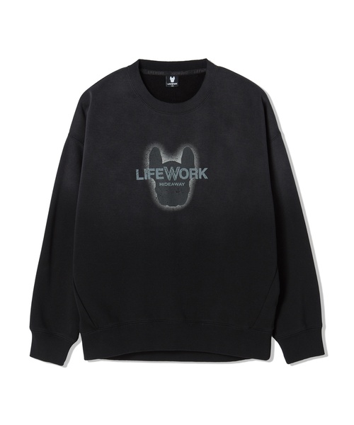 LIFE WORK（ライフワーク）の「ライトボンディングビンテージスウェット（スウェット・レディース・チャコールグレー/バーガンディー/オートミール・FREE）」の2枚目の写真