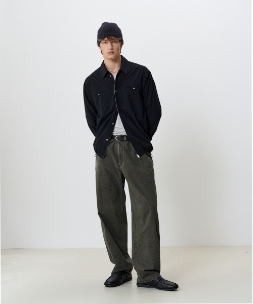 NOUN(ノウン)の「テーパードチノパンツ(ディープカーキ)(その他パンツ・メンズ・その他・0/2/1)」の5枚目の写真