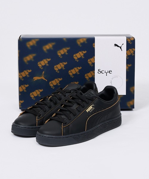 PUMA(プーマ)の「【PUMA × SCYE / プーマ × サイ】SUEDE SCYE /LTH Puma Black /SD Aged Copper / レザー/スウェード /サイ レザースニーカー(スニーカー・メンズ・キャメル/ブラック・27/28/26)」の1枚目の写真