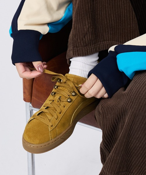 PUMA(プーマ)の「【PUMA × SCYE / プーマ × サイ】SUEDE SCYE /LTH Puma Black /SD Aged Copper / レザー/スウェード /サイ レザースニーカー(スニーカー・メンズ・キャメル/ブラック・27/28/26)」の16枚目の写真