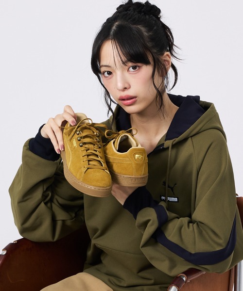 PUMA(プーマ)の「【PUMA × SCYE / プーマ × サイ】SUEDE SCYE /LTH Puma Black /SD Aged Copper / レザー/スウェード /サイ レザースニーカー(スニーカー・メンズ・キャメル/ブラック・27/28/26)」の4枚目の写真