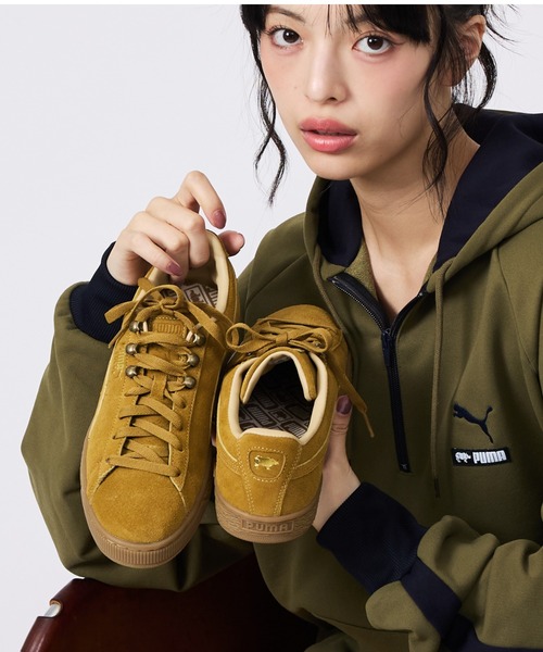 PUMA(プーマ)の「【PUMA × SCYE / プーマ × サイ】SUEDE SCYE /LTH Puma Black /SD Aged Copper / レザー/スウェード /サイ レザースニーカー(スニーカー・メンズ・キャメル/ブラック・27/28/26)」の3枚目の写真