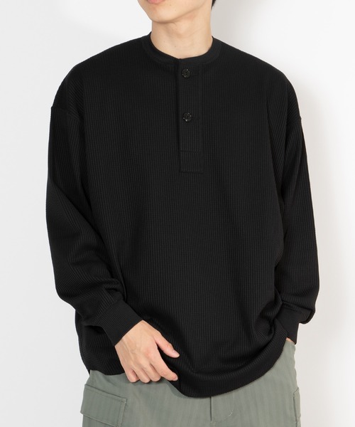 DAIWA PIER39(ダイワピア39)の「TECH THERMAL HENLEY L/S BE-33026W(Tシャツ/カットソー・メンズ・ブラック/ネイビー/オフホワイト・X-LARGE/SMALL/MEDIUM/LARGE)」の3枚目の写真