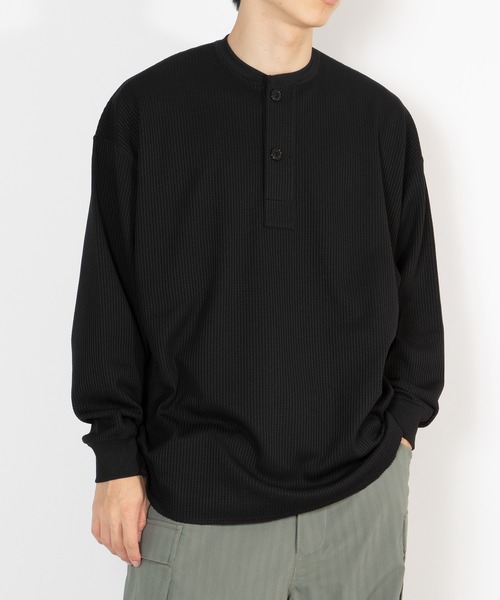 DAIWA PIER39(ダイワピア39)の「TECH THERMAL HENLEY L/S BE-33026W(Tシャツ/カットソー・メンズ・ブラック/ネイビー/オフホワイト・X-LARGE/SMALL/MEDIUM/LARGE)」の5枚目の写真