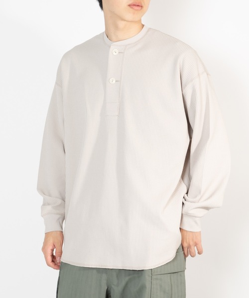DAIWA PIER39(ダイワピア39)の「TECH THERMAL HENLEY L/S BE-33026W(Tシャツ/カットソー・メンズ・ブラック/ネイビー/オフホワイト・X-LARGE/SMALL/MEDIUM/LARGE)」の9枚目の写真