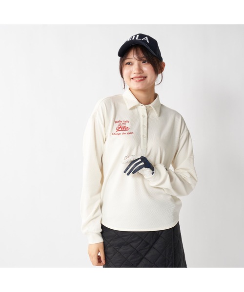 FILA GOLF/フィラゴルフ】レディースロゴ長袖シャツ ゴルフ