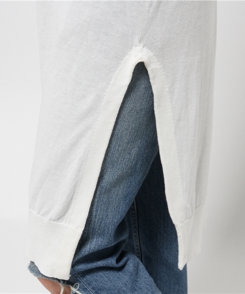 RODEO CROWNS WIDE BOWL（ロデオクラウンズワイドボウル）の「COOL LABO ニット ロング カーディガン（カーディガン/ボレロ・レディース・ブラック/オフホワイト/ライトピンク/ターコイズブルー・FREE）」の13枚目の写真