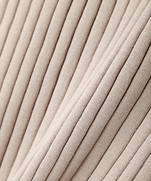 N.（N. Natural Beauty Basic）（エヌエヌナチュラルビューティーベーシック）の「綿モダールワイドリブセットアップスカート（スカート・レディース・ベージュ/ネイビー/グレー・MEDIUM）」の13枚目の写真