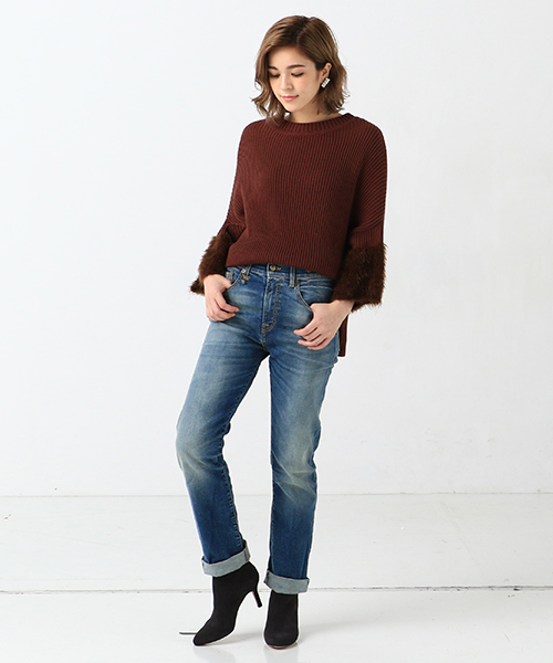 Marilyn Moon（マリリンムーン）の「MARILYN MOON ニット（ニット/セーター・レディース・アイボリー/ブラック/ブラウン/カーキ・FREE）」の15枚目の写真