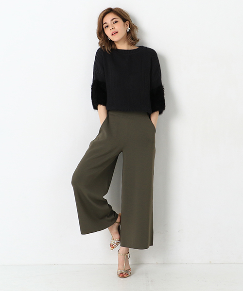 Marilyn Moon（マリリンムーン）の「MARILYN MOON ニット（ニット/セーター・レディース・アイボリー/ブラック/ブラウン/カーキ・FREE）」の16枚目の写真