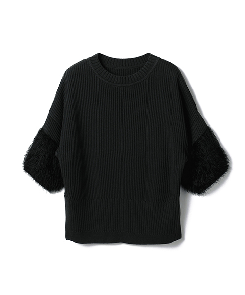 Marilyn Moon（マリリンムーン）の「MARILYN MOON ニット（ニット/セーター・レディース・アイボリー/ブラック/ブラウン/カーキ・FREE）」の6枚目の写真