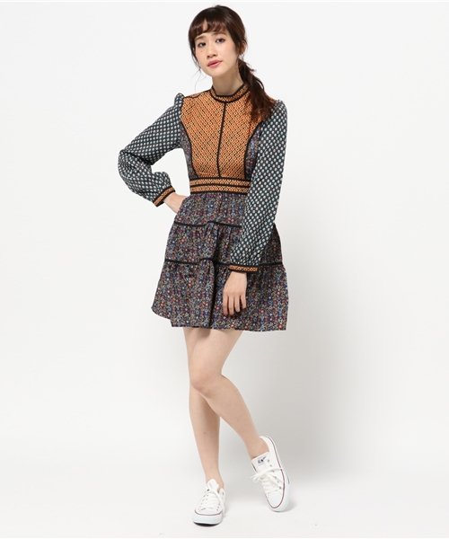 SLY（スライ）の「GRACY STAND OP（ワンピース・レディース・オレンジ系その他/オレンジ・1/2）」の5枚目の写真