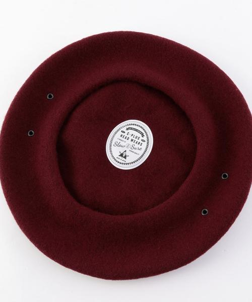 CPH（シーピーエイチ）の「C-PLUS HEADWEARS: ウールベレー帽（ハンチング/ベレー帽・メンズ・ネイビー/グリーン/ブラック/ワイン/グレー/ダークブルー/グレー系その他/ダークグレー/コバルトブルー・ONE SIZE）」の19枚目の写真