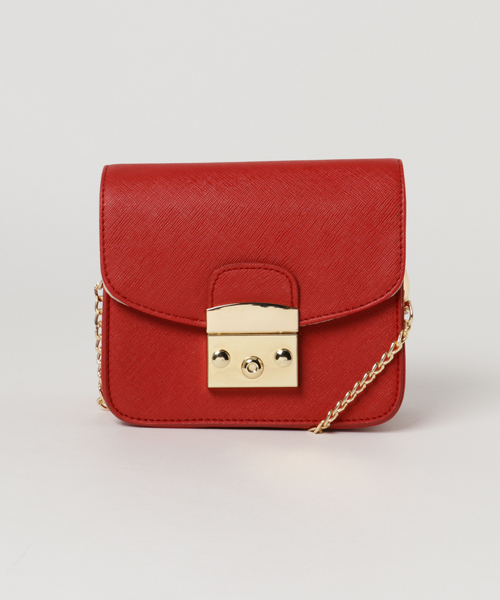 KOBE LETTUCE（コウベレタス）の「今季もやっぱりMiniバッグ♪大人Ladyなstyleに！2way☆チェーンミニショルダーバッグ/レディース/神戸レタス[B1030]（ショルダーバッグ・レディース・ベージュ/コーラル/サックスブルー/ブラック/グレー系その他/ピンク系その他/ピンク/レモンイエロー/オフホワイト/グリーン/チェリーピンク/レッド/パープル/ボルドー/レオパード/イエロー・FREE）」の13枚目の写真