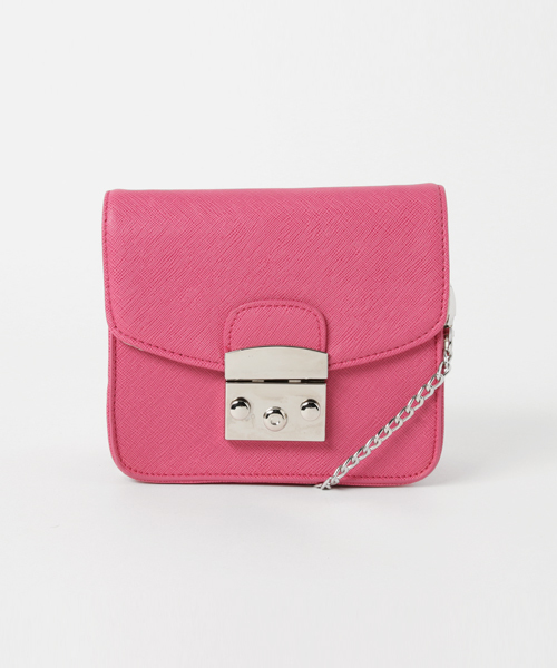 KOBE LETTUCE（コウベレタス）の「今季もやっぱりMiniバッグ♪大人Ladyなstyleに！2way☆チェーンミニショルダーバッグ/レディース/神戸レタス[B1030]（ショルダーバッグ・レディース・ベージュ/コーラル/サックスブルー/ブラック/グレー系その他/ピンク系その他/ピンク/レモンイエロー/オフホワイト/グリーン/チェリーピンク/レッド/パープル/ボルドー/レオパード/イエロー・FREE）」の12枚目の写真