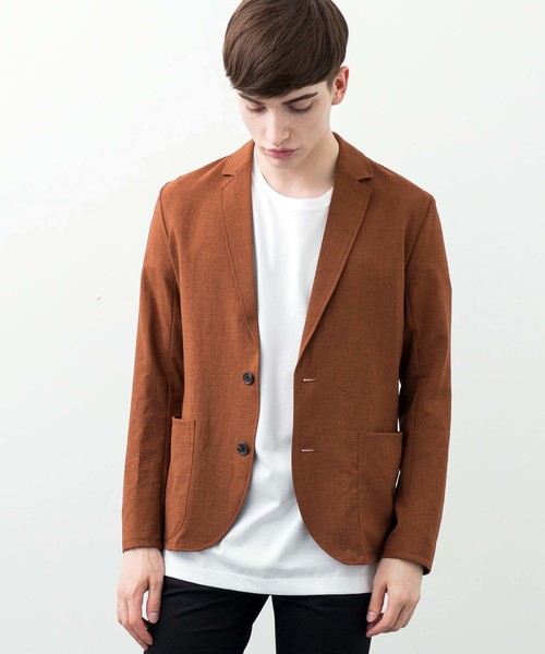 STUDIOUS(ステュディオス)の「【STUDIOUS】カラーCOOLライトジャケット(テーラードジャケット・メンズ・ネイビー/グレー/ブラウン・3/2/1)」の2枚目の写真