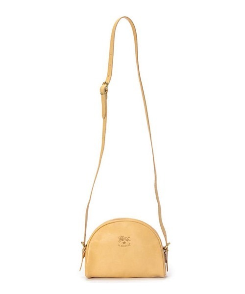 IL BISONTE（イルビゾンテ）の「IL BISONTE / ORIGINAL LEATHER / SHOULDER BAG（ショルダーバッグ・レディース・ブラック/ダークブラウン/ネイビー/グレー/オリーブ/レッド/ライトブラウン/ナチュラル/グリーン/オレンジ/レンガ・FREE）」の5枚目の写真