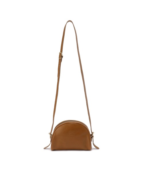 IL BISONTE(イルビゾンテ)の「IL BISONTE / ORIGINAL LEATHER / クロスボディバッグ(ショルダーバッグ・レディース・ブラック/ダークブラウン/ネイビー/グレー/オリーブ/レッド/ライトブラウン/ナチュラル/グリーン/オレンジ/レンガ・FREE)」の6枚目の写真