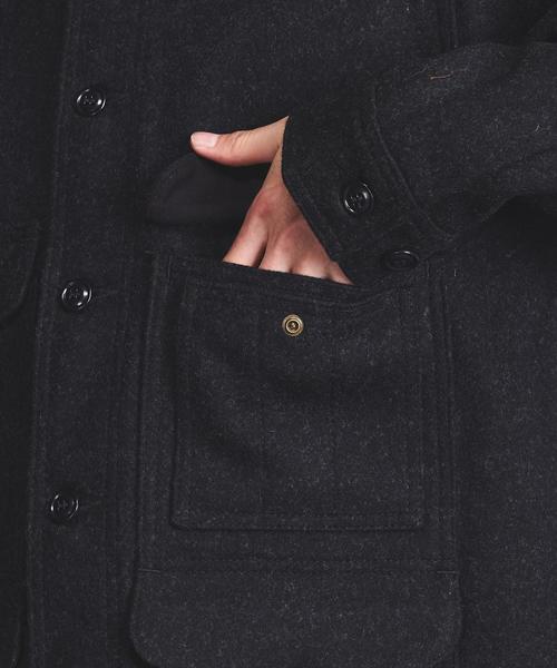 FILSON（フィルソン）の「＜FILSON（フィルソン）＞ MACKINAW CRUISER（カバーオール・メンズ・ダークグレー/オリーブ・MEDIUM/SMALL）」の17枚目の写真