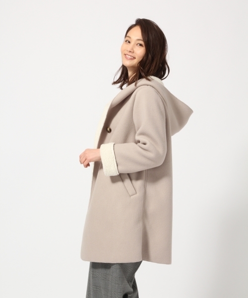 GLOBAL WORK(グローバルワーク)の「ボアボンディングコート/759652(その他アウター・レディース・ダークグレー/ベージュ/ネイビー・LARGE/MEDIUM)」の14枚目の写真