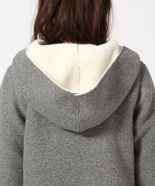 GLOBAL WORK(グローバルワーク)の「ボアボンディングコート/759652(その他アウター・レディース・ダークグレー/ベージュ/ネイビー・LARGE/MEDIUM)」の15枚目の写真