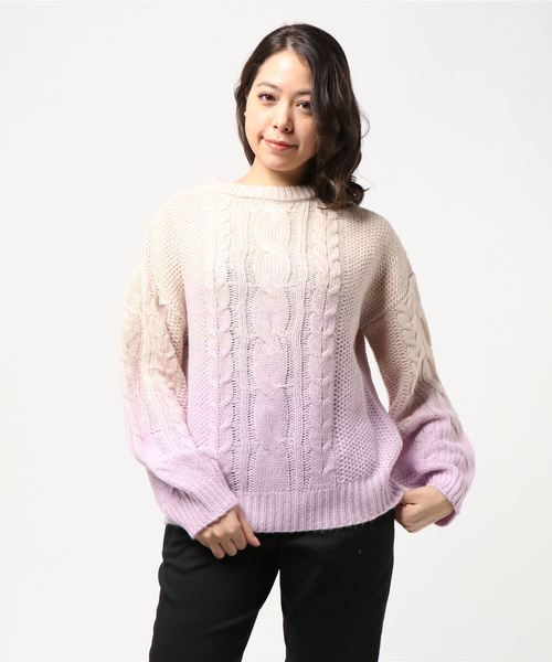 AVAN LILY(アヴァンリリィ)の「グラデーションニットPO(ニット/セーター・レディース・パープル系その他/ダークネイビー・FREE)」の6枚目の写真