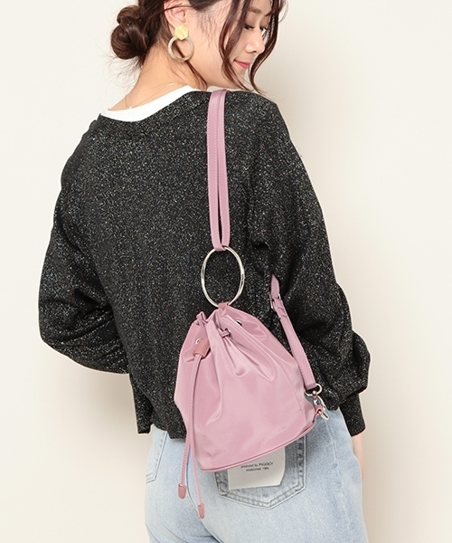 Pageboy ページボーイ の 2way巾着ミニリュック ショルダーバッグ Wear
