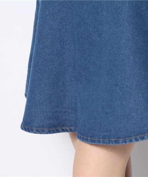 WEGO（ウィゴー）の「デニムサークルスカート（デニムスカート・レディース・インディゴブルー/ダークインディゴブルー/ライトインディゴブルー/ホワイト/ライトパープル・MEDIUM/LARGE）」の10枚目の写真