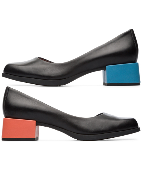 ⭐️極美品⭐️　カンペール　TWINS　パンプス　ローヒール　ブラック　レザー カンペール CAMPER TWINS / パンプス （マルチカラー） -waja