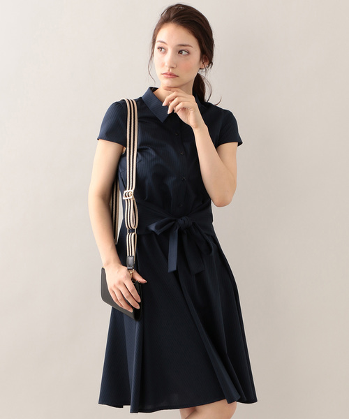 Mackintosh Philosophy ﾏｯｷﾝﾄｯｼｭ ﾌｨﾛｿﾌｨｰ の ウォッシャブル サマーストライプワンピース ワンピース Wear