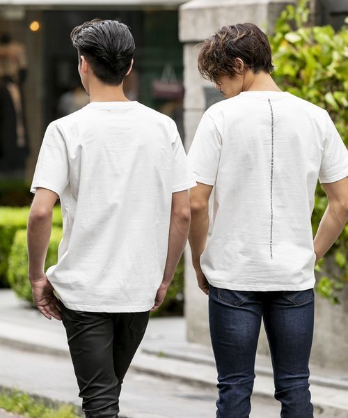 ADMIX/ATELIER SAB MEN（アドミックスアトリエサブメン）の「2枚セット Tシャツ ホワイトT（無地・プリント）（Tシャツ/カットソー・メンズ・ブラック/オフホワイト・48/50/52）」の8枚目の写真