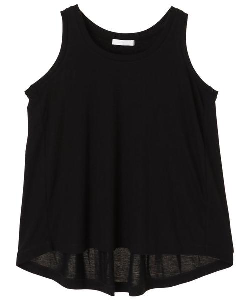 AMERICAN HOLIC（アメリカンホリック）の「・バックギャザーノースリーブロングプルオーバー（Tシャツ/カットソー・レディース・チャコールグレー/ブラック/オフホワイト/カーキ・FREE）」の7枚目の写真