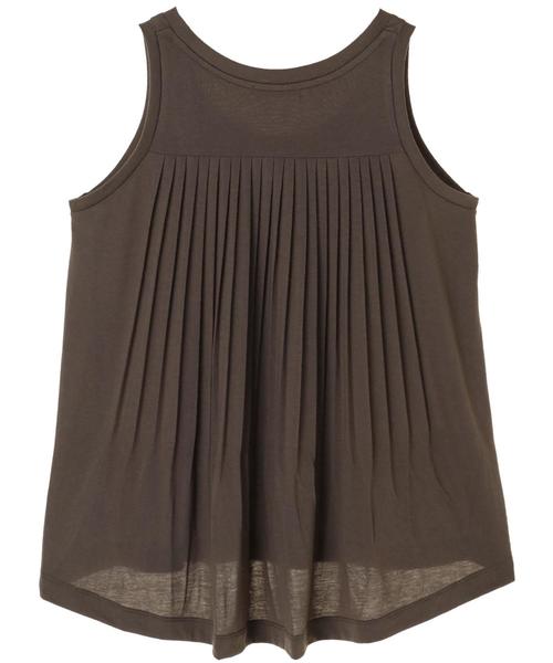 AMERICAN HOLIC（アメリカンホリック）の「・バックギャザーノースリーブロングプルオーバー（Tシャツ/カットソー・レディース・チャコールグレー/ブラック/オフホワイト/カーキ・FREE）」の11枚目の写真