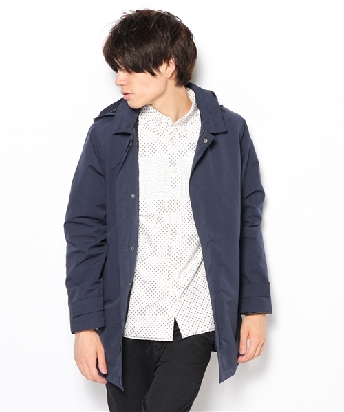 coen（コーエン）の「3レイヤーステンカラーコート（ステンカラーコート・メンズ・マスタード/ダークグリーン/ネイビー・X-SMALL/SMALL/MEDIUM/LARGE/X-LARGE）」の7枚目の写真