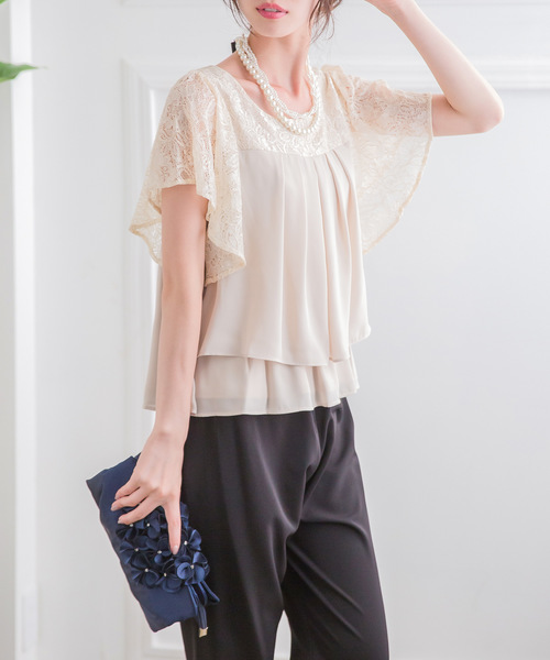 Fashion Letter（ファッションレター）の「2WAYサテンフラワー 結婚式バッグ（クラッチバッグ・レディース・ブラック/ネイビー/アイボリー/ワイン・FREE）」の3枚目の写真