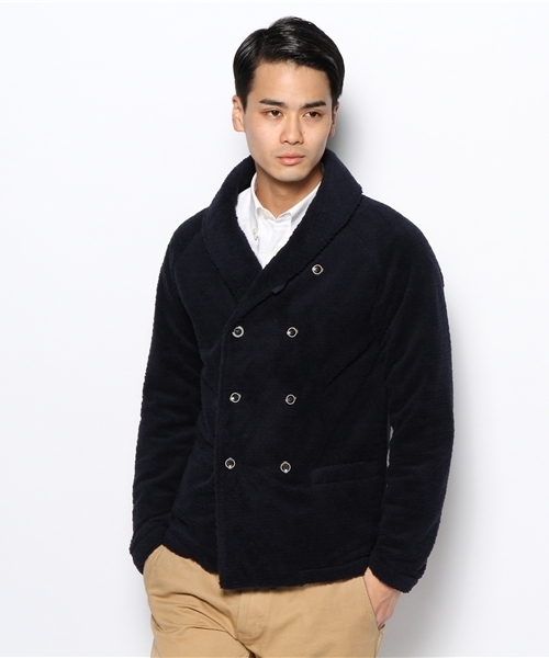 EDIFICE(エディフィス)の「◇サーモライトダブル起毛ラグランショールWJK(その他アウター・メンズ・ブラック/ブルー系その他/グレー・46/48/50/44)」の3枚目の写真