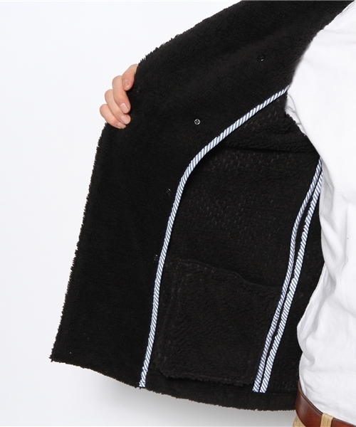 EDIFICE(エディフィス)の「◇サーモライトダブル起毛ラグランショールWJK(その他アウター・メンズ・ブラック/ブルー系その他/グレー・46/48/50/44)」の10枚目の写真