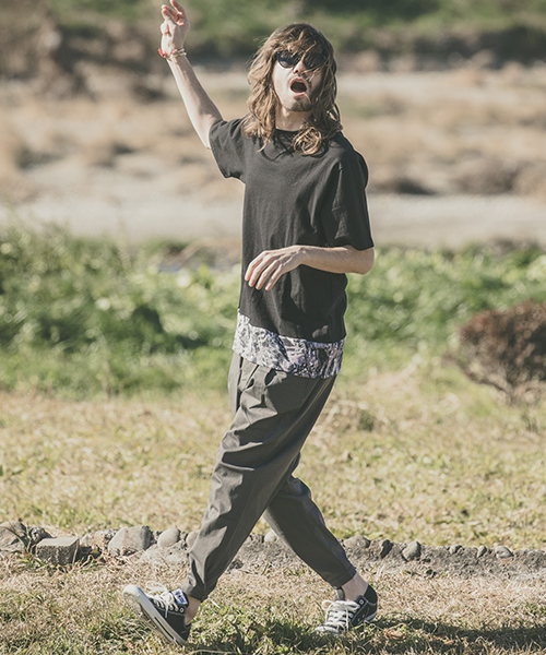 CAMBIO（カンビオ）の「mp6823-ワイドタックテーパードパンツ（その他パンツ・メンズ・ブラック/オリーブ/チャコール・S/M/L）」の16枚目の写真