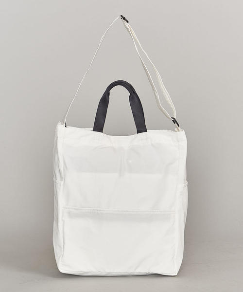 BEAUTY&YOUTH UNITED ARROWS（ビューティーアンドユースユナイテッドアローズ）の「BY コットン ナイロン トート ショルダーバッグ（トートバッグ・メンズ・ホワイト/ブラック・FREE）」の11枚目の写真