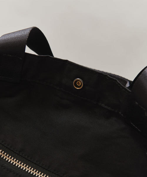 BEAUTY&YOUTH UNITED ARROWS（ビューティーアンドユースユナイテッドアローズ）の「BY コットン ナイロン トート ショルダーバッグ（トートバッグ・メンズ・ホワイト/ブラック・FREE）」の3枚目の写真