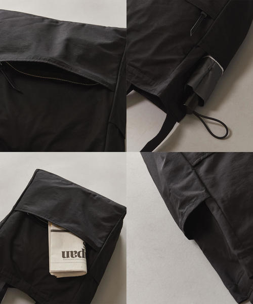 BEAUTY&YOUTH UNITED ARROWS（ビューティーアンドユースユナイテッドアローズ）の「BY コットン ナイロン トート ショルダーバッグ（トートバッグ・メンズ・ホワイト/ブラック・FREE）」の6枚目の写真