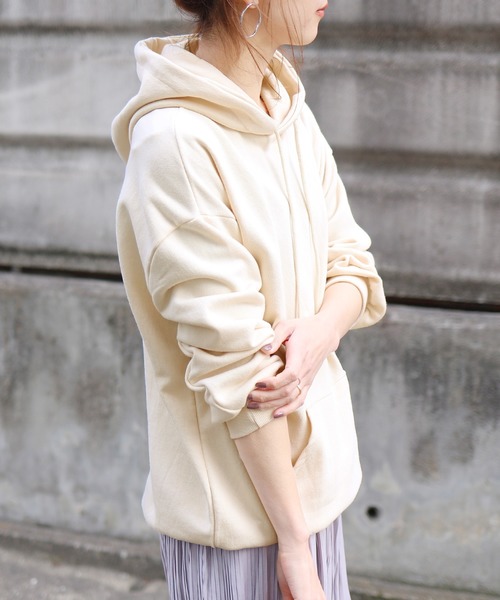 reca（レカ）の「スウェットパーカー（パーカー・レディース・ベージュ/グレー/ホワイト系その他・FREE）」の9枚目の写真