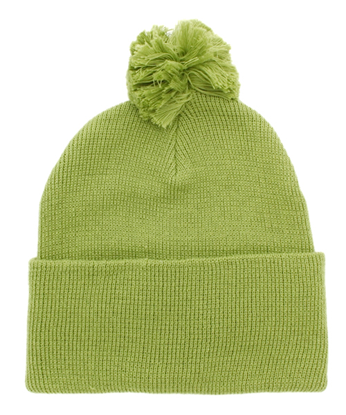 BEAMS BOY（ビームスボーイ）の「◎INFIELDER DESIGN / アクリルコットン ポンポン ワッチキャップ（ニットキャップ/ビーニー・レディース・ナチュラル/レッド系その他/ミント・ONE SIZE）」の3枚目の写真