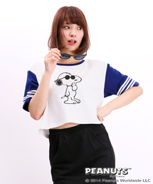 WEGO | WEGO/SNOOPY5分袖スウェット(Tシャツ/カットソー)