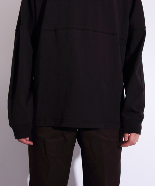 8(eight)(エイト)の「無地 ビッグTシャツ ロングTシャツ(Tシャツ/カットソー・メンズ・ホワイト/ブラック/ベージュ/ネイビー/レッド・MEDIUM/LARGE/X-LARGE)」の18枚目の写真