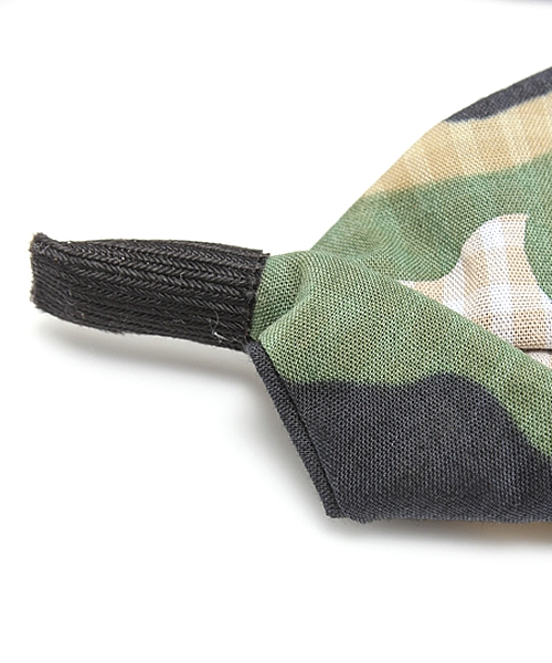 Khaju（カージュ）の「Khaju:カモ×ギンガムヘアバンド（カチューシャ・レディース・カーキ/ライトブルー・ONE SIZE）」の5枚目の写真