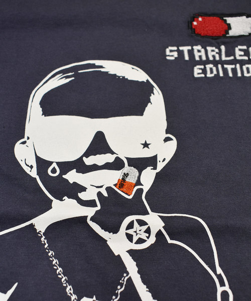 StarLean（スターリアン）の「【StaR★Leone】×【BRICK TOWN】コラボ BABY Tee 「capsule」（Tシャツ/カットソー・メンズ・ブラック/ネイビー/ホワイト・3/4/1/2）」の12枚目の写真