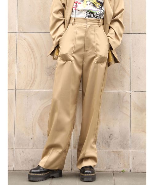 jouetie(ジュエティ)の「ロールアップルーズパンツ(その他パンツ・レディース・ベージュ/ピンク/グリーン/その他1・MEDIUM)」の2枚目の写真